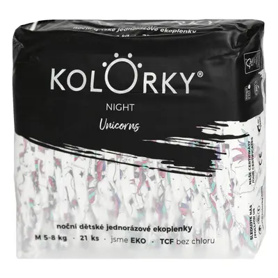 Kolorky EKO Noční jednorázové plenky night M (5–8 kg) 21 ks