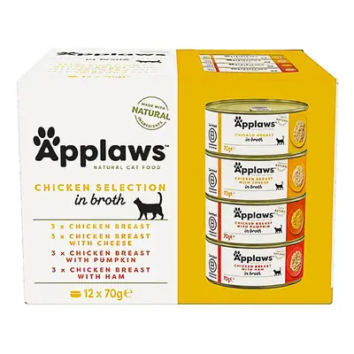 Applaws Cat konzerva kuřecí pro kočky multipack (12×70 g)