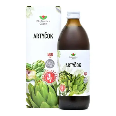 Artyčok šťáva z artyčoku 99% 500ml EkoMedica