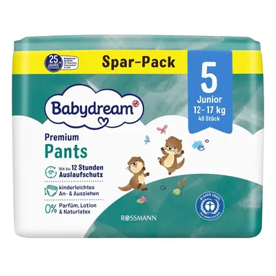 Babydream Prémiové plenkové kalhotky junior, vel. 5 (12–17 kg)