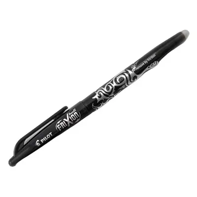 Pilot FriXion Ball M, černý gelový gumovací roller, šířka stopy 0,35 mm, šířka hrotu 0,7 mm