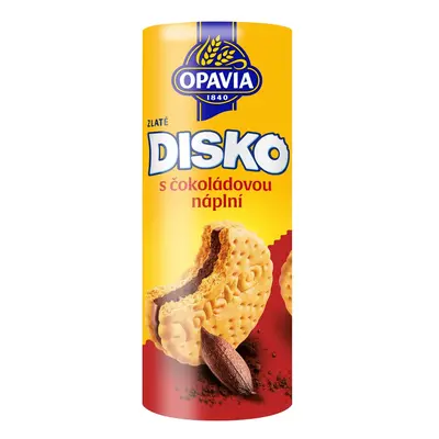 Opavia Zlaté Disko sušenky čokoládová náplň