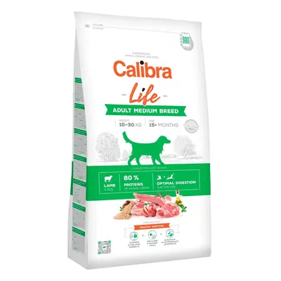 Calibra Dog Life granule pro dospělé psy středních plemen s jehněčím