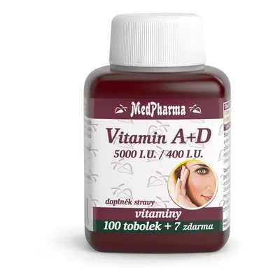 MedPharma Vitamín A+D (5000 I.U./400 I.U.) tob.107