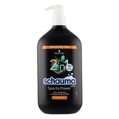 Schauma Sports Power šampon a sprchový gel 2v1 s eukalyptem