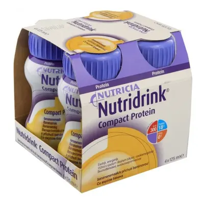 NUTRIDRINK COMPACT PROTEIN S PŘÍCHUTÍ BANÁNOVOU perorální roztok 4X125ML