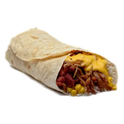 Fresh Fridge Vepřové burrito s čedarovou omáčkou