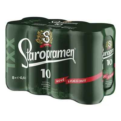 Staropramen 10 plech 8×0,5l