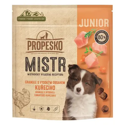 Propesko Mistr Junior granule s kuřecím masem pro psy