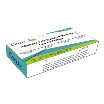 CorDx Influenza A+B/Covid-19/RSvirus Combo AG test