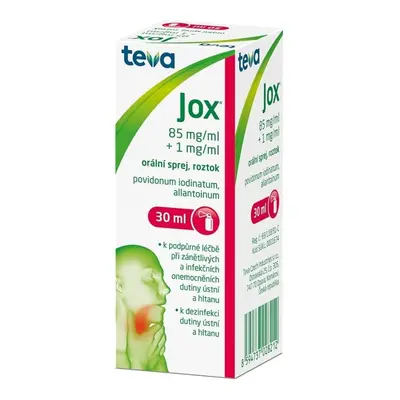 JOX 85MG/ML+1MG/ML Orální sprej, roztok 1X30ML