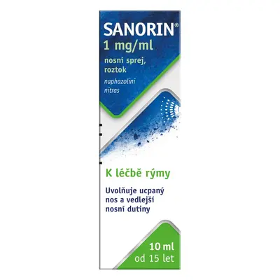 SANORIN 1MG/ML Nosní sprej, roztok 1X10ML