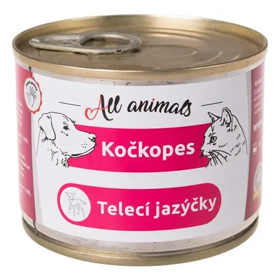 All Animals Kočkopes telecí jazýčky konzerva