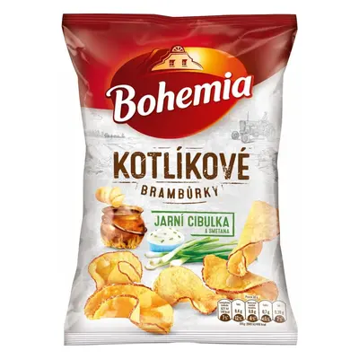 Bohemia Kotlíkové brambůrky jarní cibulka a smetana