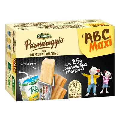 Parmareggio L'ABC Maxi Snack Parmazán, citrónový čaj a krekry