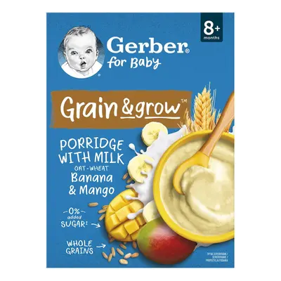 Gerber Mléčná pšenično-ovesná kaše banán a mango