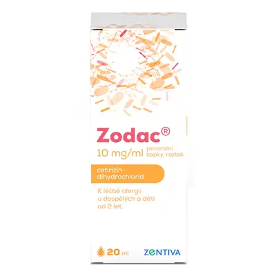 ZODAC 10MG/ML Perorální kapky, roztok 1X20ML