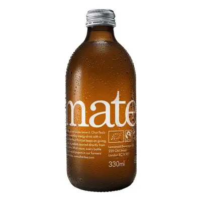 ChariTea maté BIO perlivý ledový čaj Yerba Mate sklo