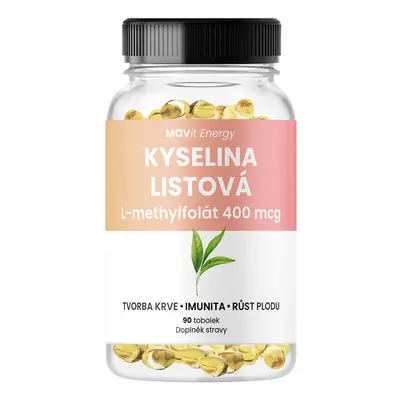 MOVit Kyselina listová L-methylfolát 400mcg tob.90