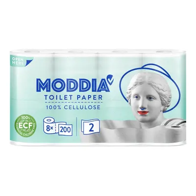 Moddia Toaletní papír 2vrstvý, 8 ks