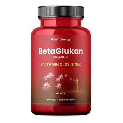 MOVit BetaGlukan 350 mg+Vitamín C+D3+Zinek cps.60