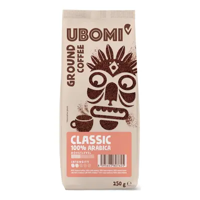 Ubomi Classic 100% Arabica RFA mletá káva