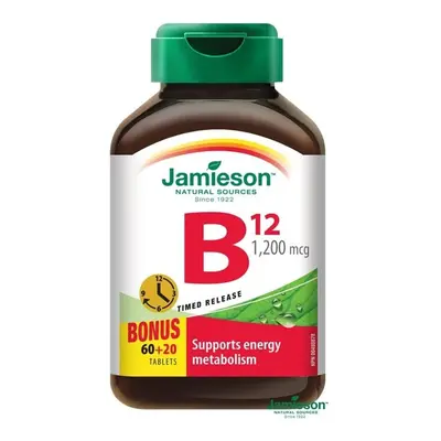 JAMIESON Vitamín B12 1200mcg s post.uvolňov.tbl.80