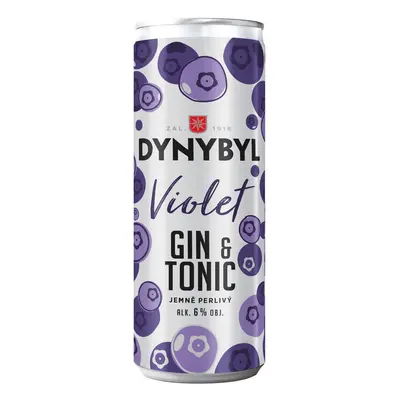 Dynybyl Gin & Tonic Violet Ready to Drink 6 % obj. plech