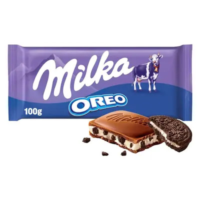 Milka Čokoláda Oreo kousky kakaových sušenek v mléčné čokoládě