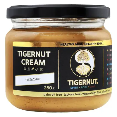 Tigernut Krém z tygřích ořechů s pistáciovými oříšky bez přidaného cukru