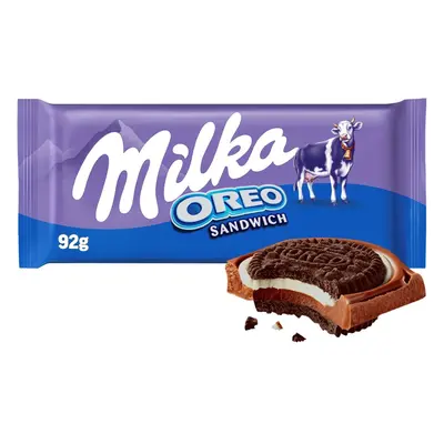 Milka Čokoláda Oreo Sandwich mléčná a sušenky