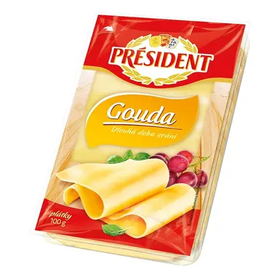 Président Gouda plátky