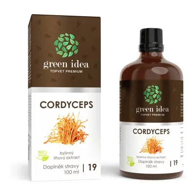 Green idea Cordyceps bylinný lihový extrakt 100 ml