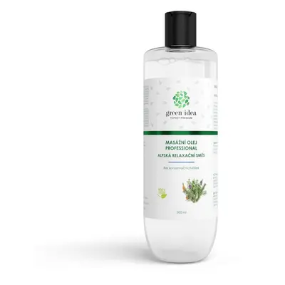 Green idea Professional alpská relaxační směs masážní olej 500 ml