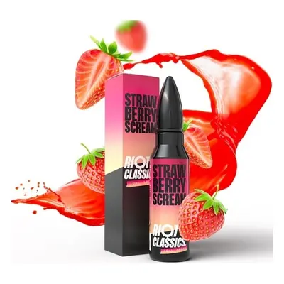 Příchuť Riot Squad Shake and Vape 10/60ml Strawberry Scream (Jahodová limonáda)