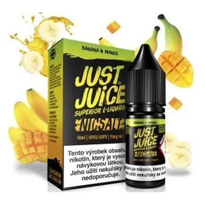 Just Juice (Just Juice Salt) 10ml Banana & Mango (Banán & mango) Nikotín: 20mg