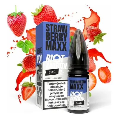 Riot Squad (Riot Squad Salt) 10ml Strawberry Maxx (Jahodový energiťák) Nikotín: 10mg