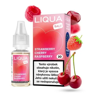 Liqua (Liqua Salt) 10ml Strawberry Cherry Raspberry Nikotín: 10mg