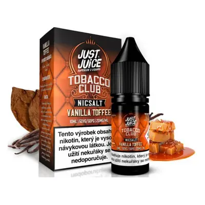 Just Juice (Just Juice Salt) 10ml Tobbaco Vanilla Toffee (Tabák s vanilkou a karamelem) Nikotín: