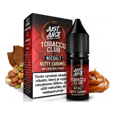 Just Juice (Just Juice Salt) 10ml Tobacco Nutty Caramel (Oříškový tabák s karamelem) Nikotín: 11