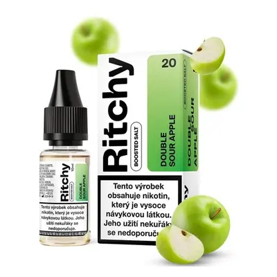 Liqua (Ritchy Salt) 10ml Double Sour Apple Nikotín: 10mg