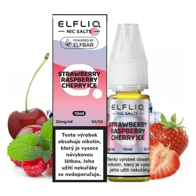 Elf Bar (Elf Bar Elfliq Salt) 10ml Strawberry Raspberry Cherry Ice Nikotín: 10mg