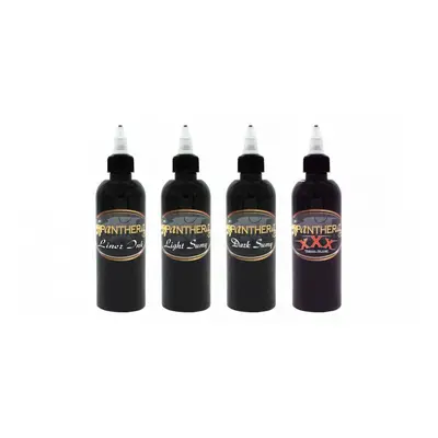 Tetovací barvy Set Panthera Ink Essential Black 4x150ml