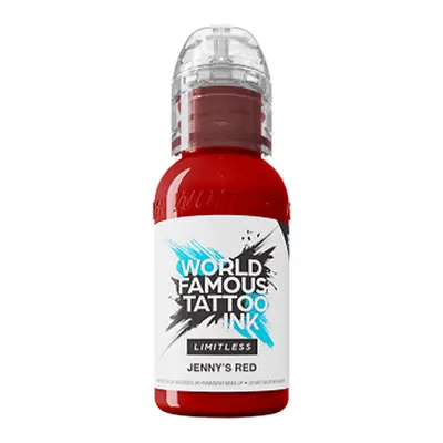 Tetovací barvy WORLD FAMOUS LIMITLESS - Jenny´s Red 30ml