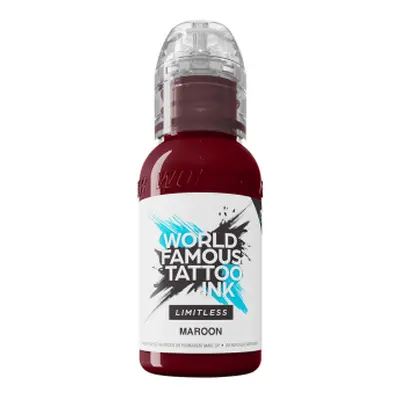 Tetovací barvy WORLD FAMOUS LIMITLESS - MAROON - 30ML