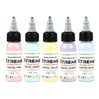 Tetovací barvy XTreme Ink - Pastel Set 5x30ml