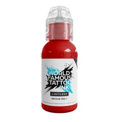 Tetovací barvy WORLD FAMOUS LIMITLESS - MEDIUM RED 1 - 30ML