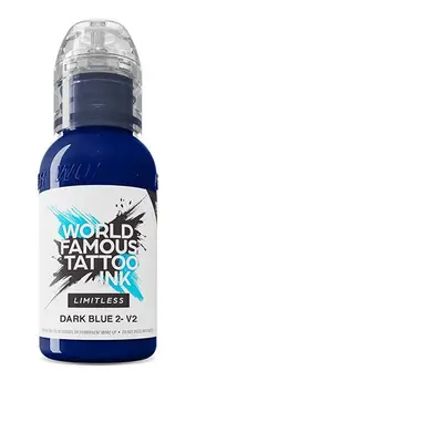 Tetovací barvy WORLD FAMOUS LIMITLESS - Dark Blue 2 v2 - 30ML