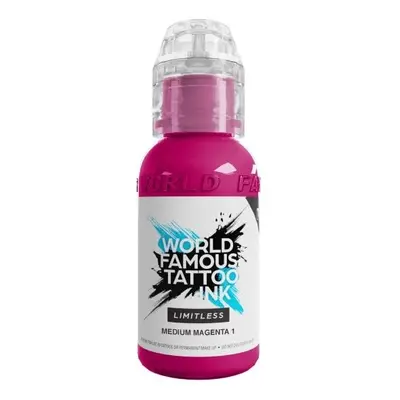 Tetovací barvy WORLD FAMOUS LIMITLESS - MEDIUM MAGENTA 1 - 30ML