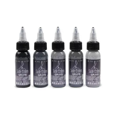 Tetovací barvy XTreme Ink - Suede Erdem Grays Set - 5x30ml